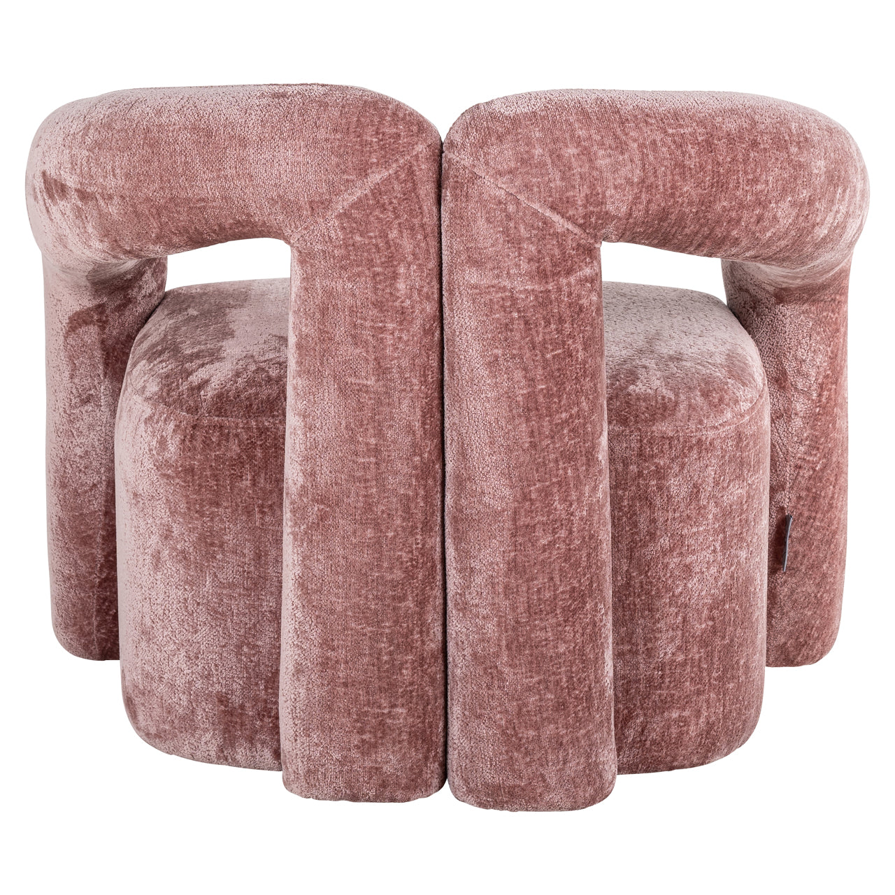 Fauteuil Dana roze chenille (Bergen 705 roze chenille)