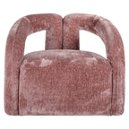 Fauteuil Dana roze chenille (Bergen 705 roze chenille)