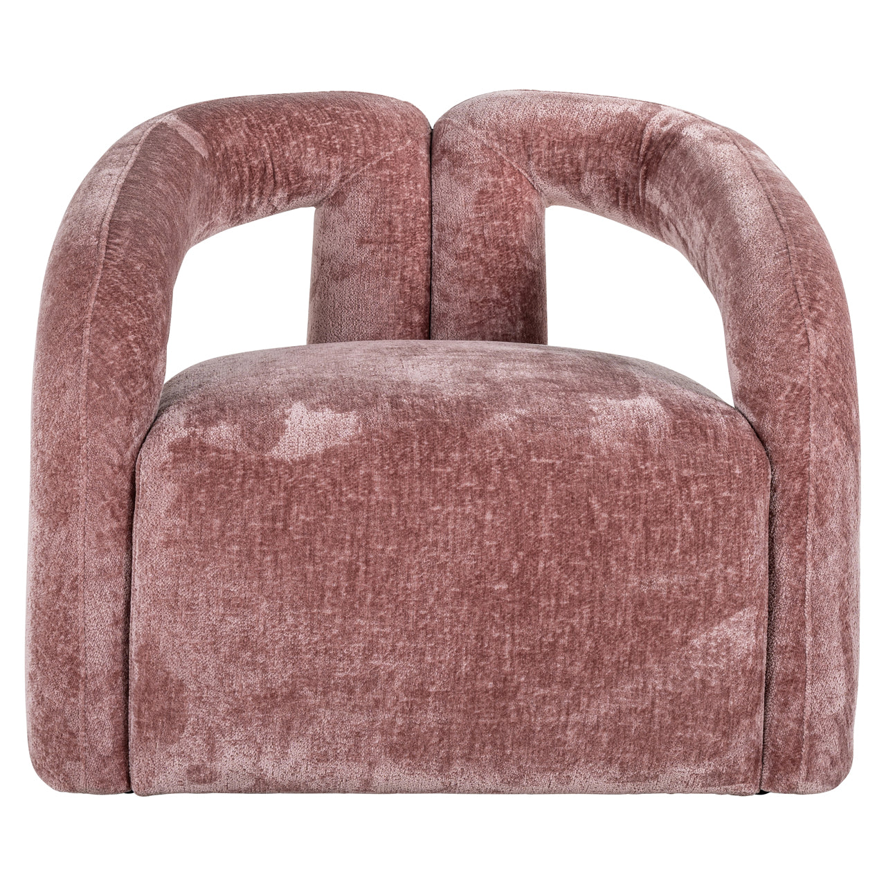 Fauteuil Dana roze chenille (Bergen 705 roze chenille)