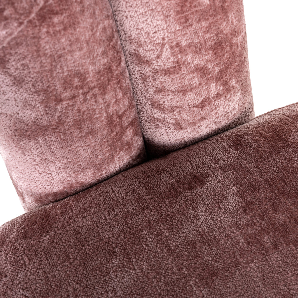 Fauteuil Dana roze chenille (Bergen 705 roze chenille)