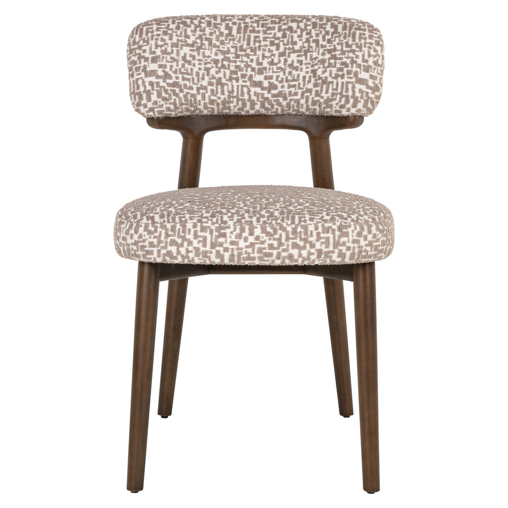 Eetkamerstoel Basker natuurlijke geo (Set van 2)