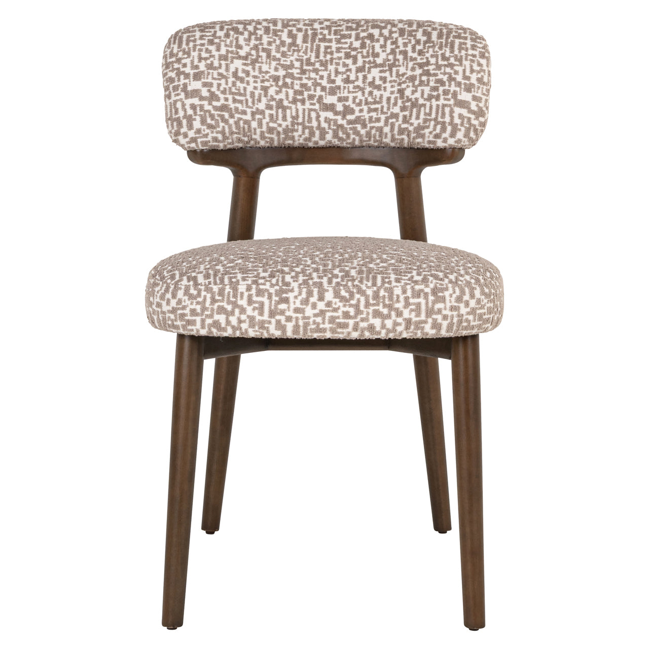 Eetkamerstoel Basker natuurlijke geo (Set van 2)