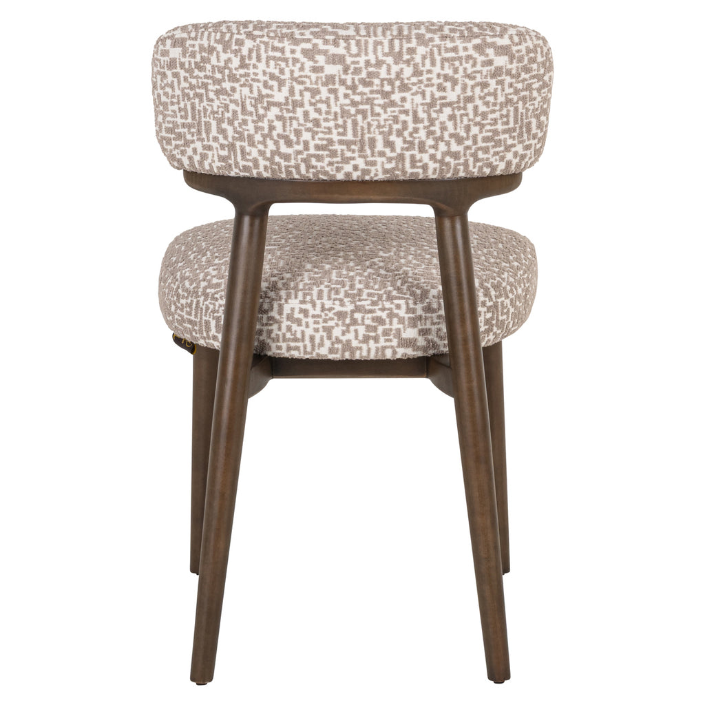 Eetkamerstoel Basker natuurlijke geo (Set van 2)