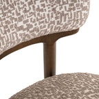 Eetkamerstoel Basker natuurlijke geo (Set van 2)