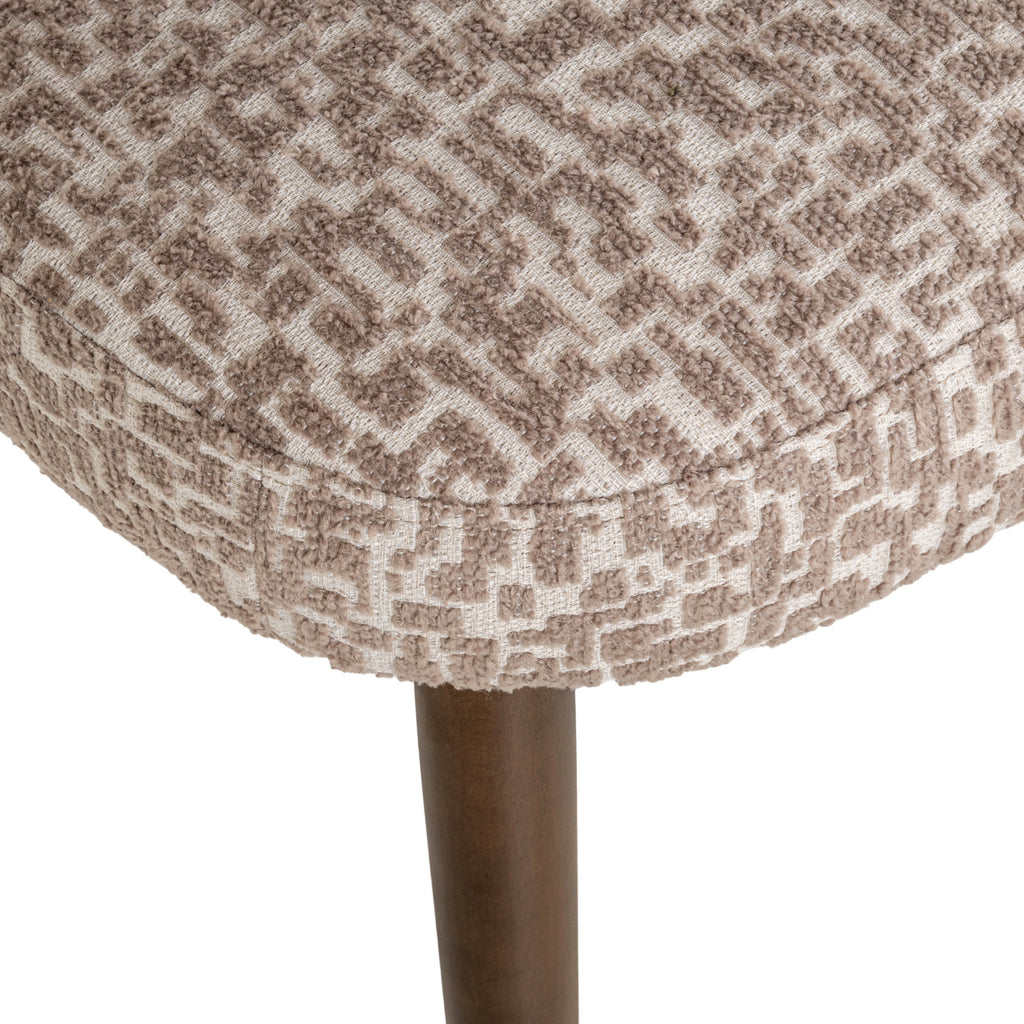 Eetkamerstoel Basker natuurlijke geo (Set van 2)