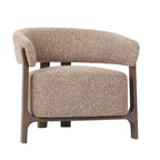 Lounge stoel Dalara bruin tweed
