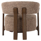 Lounge stoel Dalara bruin tweed