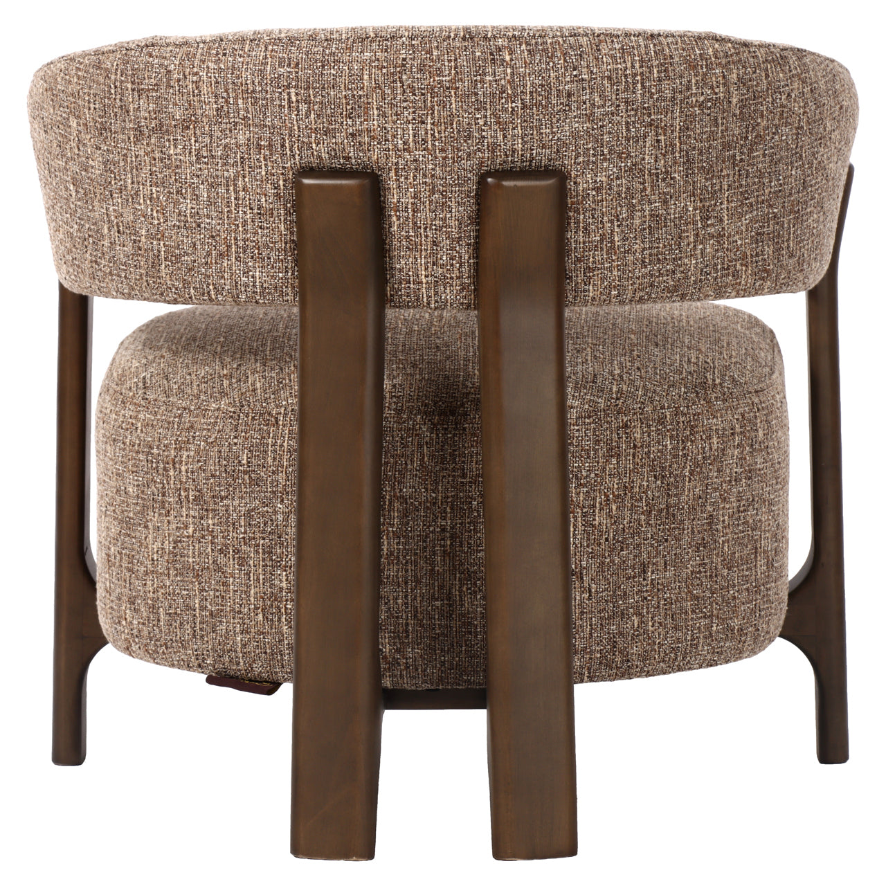 Lounge stoel Dalara bruin tweed