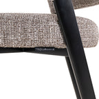 Eetkamerstoel Zeno aarde tweed