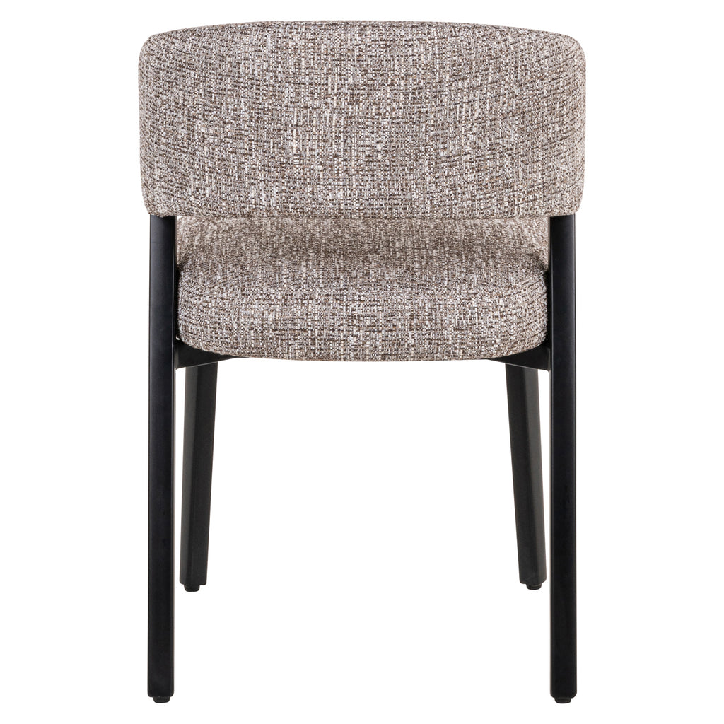 Eetkamerstoel Zeno aarde tweed