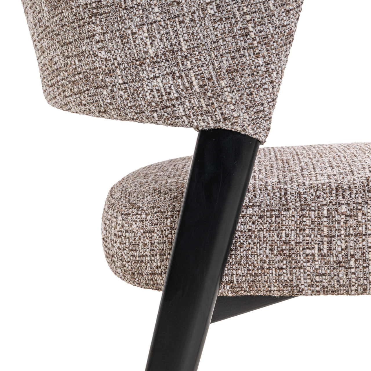 Eetkamerstoel Zeno aarde tweed