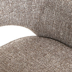 Eetkamerstoel Ginerva aarde tweed draaibaar