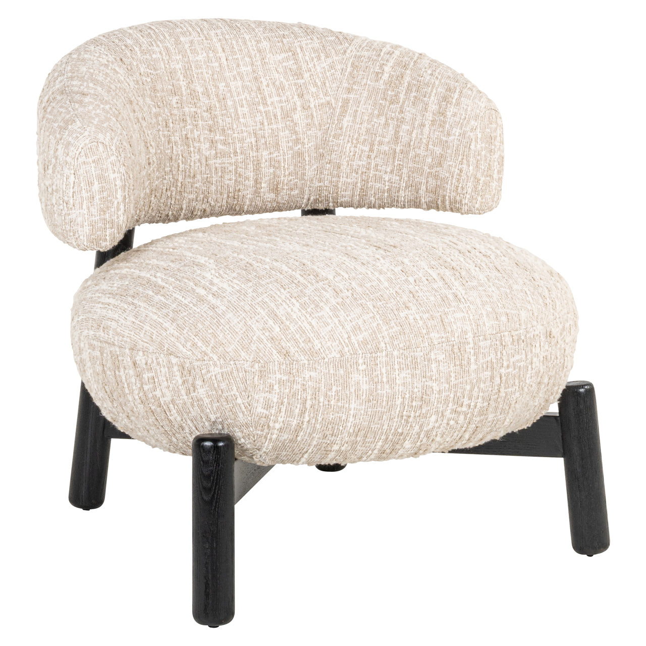 Lounge stoel Ornella beige angora