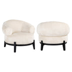 Fauteuil Montana witte chenille (Bergen 900 witte chenille)
