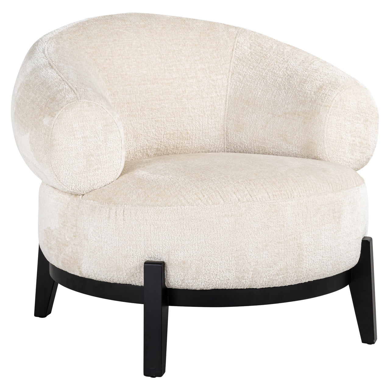 Fauteuil Montana witte chenille (Bergen 900 witte chenille)