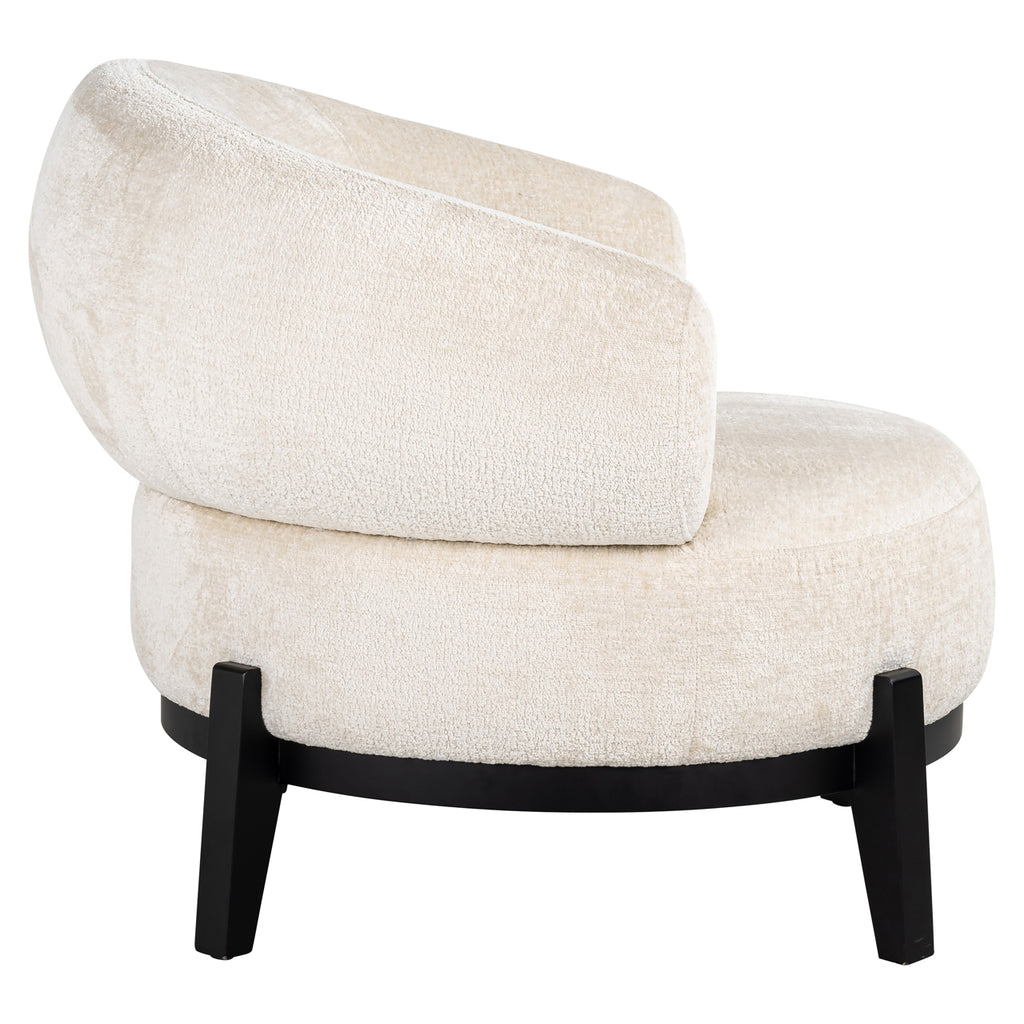 Fauteuil Montana witte chenille (Bergen 900 witte chenille)
