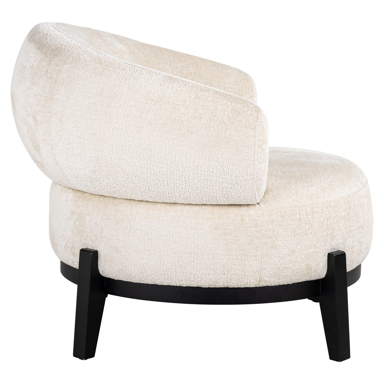 Fauteuil Montana witte chenille (Bergen 900 witte chenille)