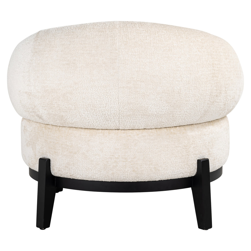 Fauteuil Montana witte chenille (Bergen 900 witte chenille)