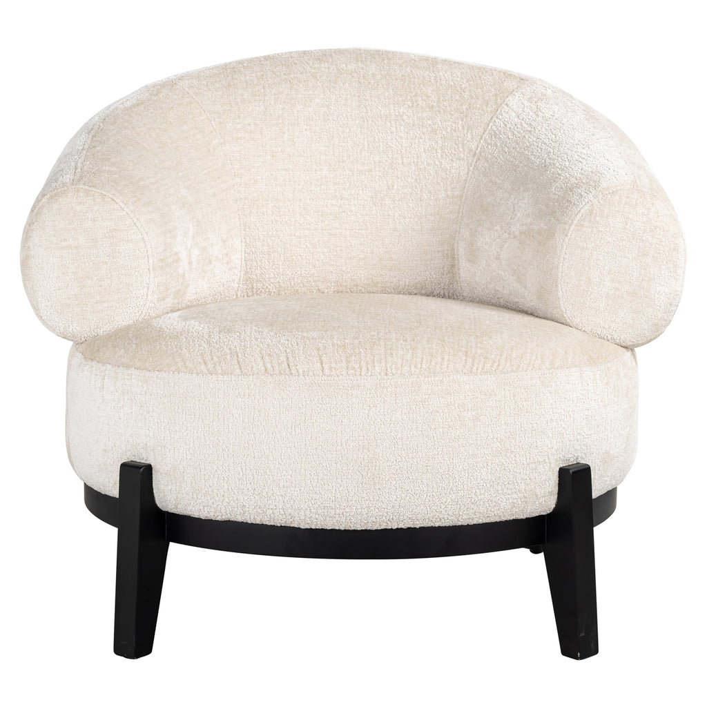 Fauteuil Montana witte chenille (Bergen 900 witte chenille)