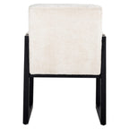 Eetkamerstoel Beck wit chenille