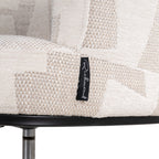 Draaistoel Rochenne met wielen beige graffic (Beige graffic)