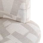 Draaistoel Rochenne met wielen beige graffic (Beige graffic)