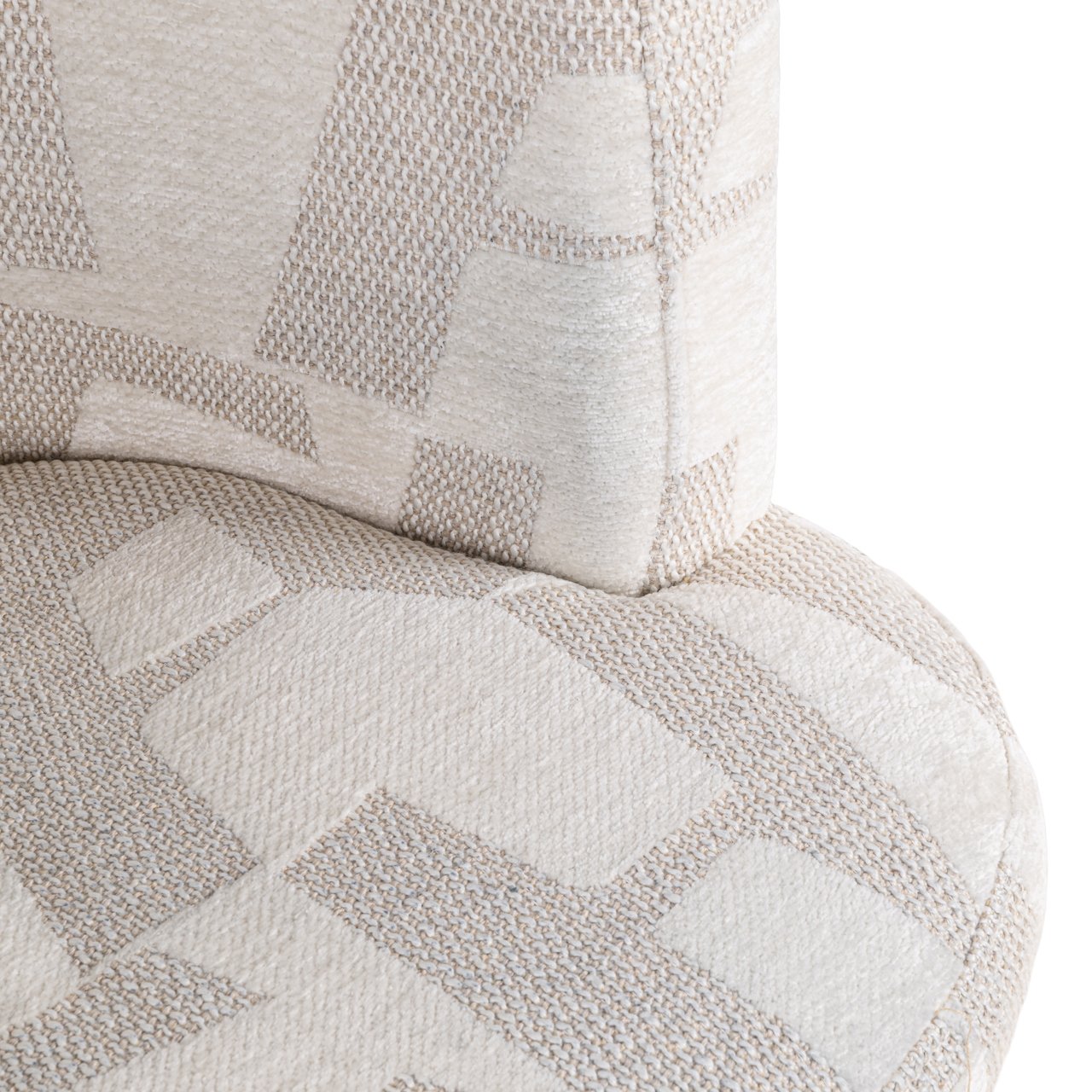 Draaistoel Rochenne met wielen beige graffic (Beige graffic)