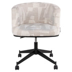 Draaistoel Rochenne met wielen beige graffic (Beige graffic)