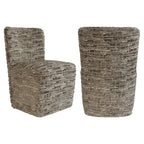 Stoel Lorain met wieltjes greige dalia (Dalia 45 Greige)