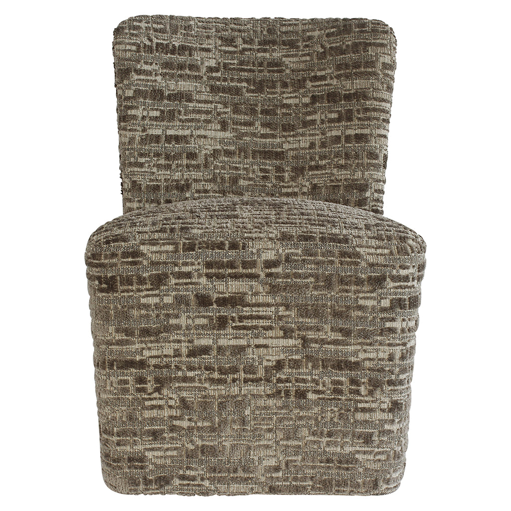 Stoel Lorain met wieltjes greige dalia (Dalia 45 Greige)