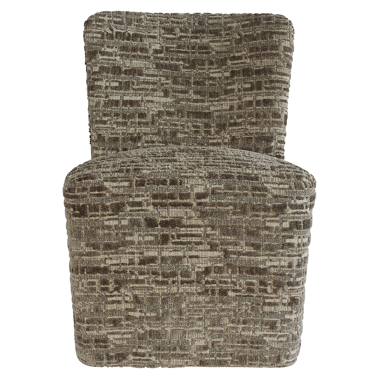 Stoel Lorain met wieltjes greige dalia (Dalia 45 Greige)