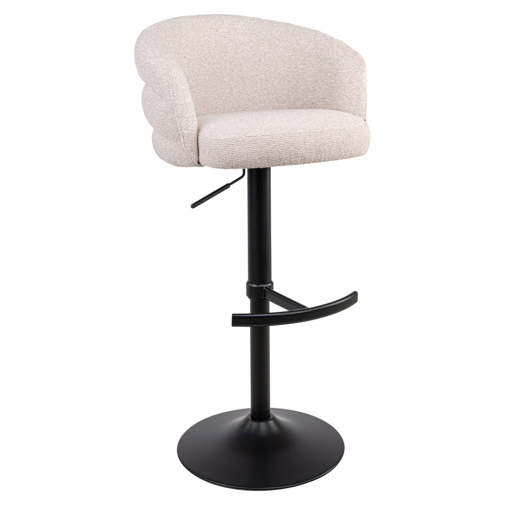 Barstoel Nikki biscotti draaibaar brandvertragend