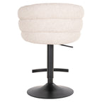 Barstoel Nikki biscotti draaibaar brandvertragend