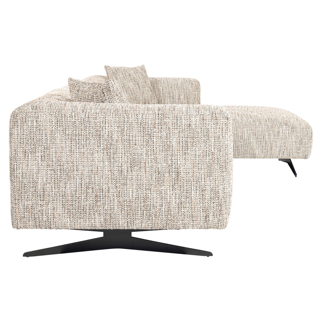 Bank Hoxton 3-zits + lounge rechts (Be Trendy 01 Nature)