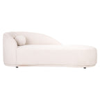 Bank Emma roomkleurige chaise longue met chique uitstraling