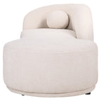 Bank Emma roomkleurige chaise longue met chique uitstraling