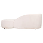 Bank Emma roomkleurige chaise longue met chique uitstraling