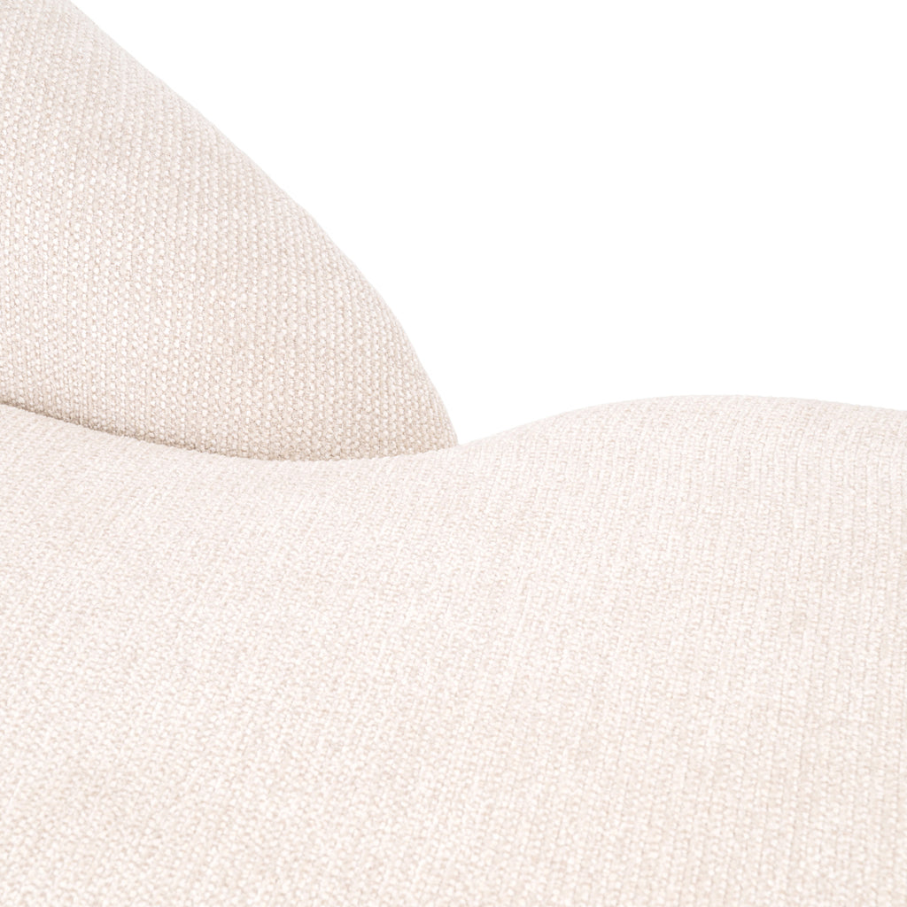 Bank Emma roomkleurige chaise longue met chique uitstraling