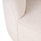 Bank Emma roomkleurige chaise longue met chique uitstraling