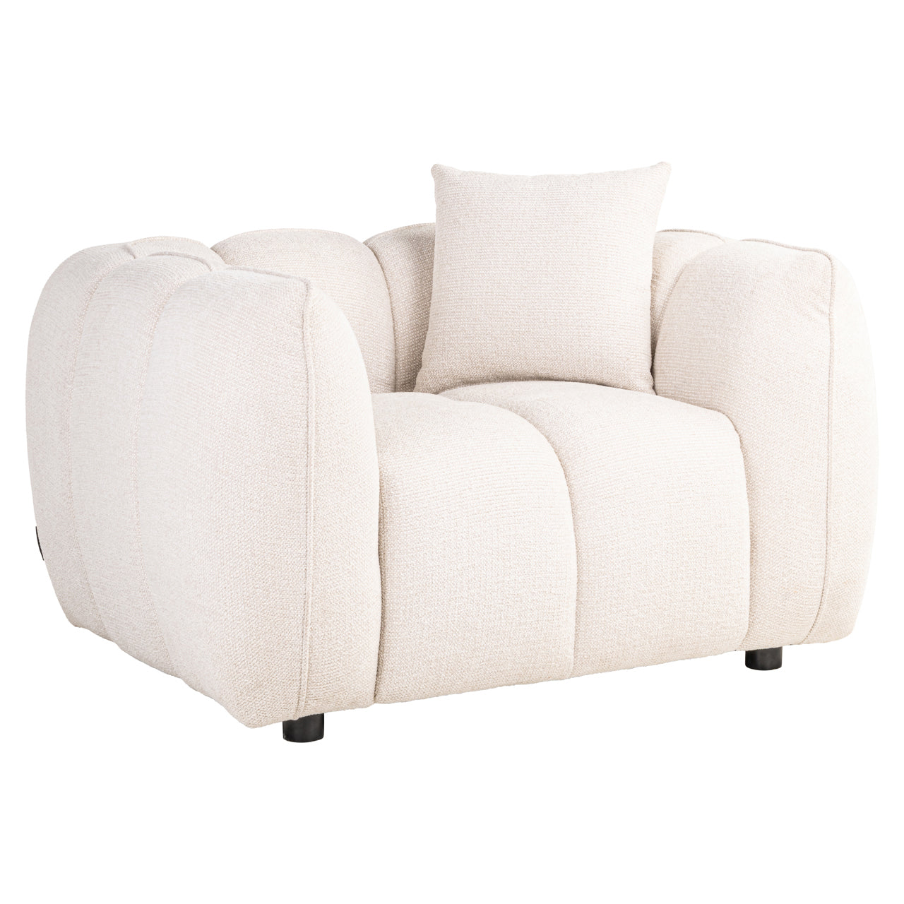Lounge stoel Jezebel crème chique