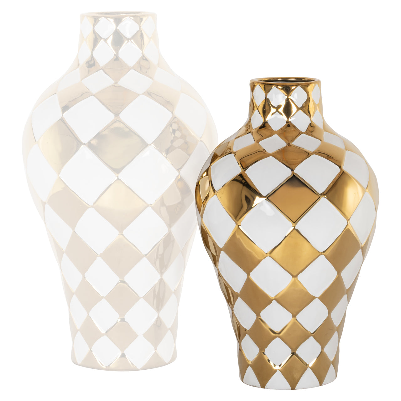 Vaas Zilla wit klein