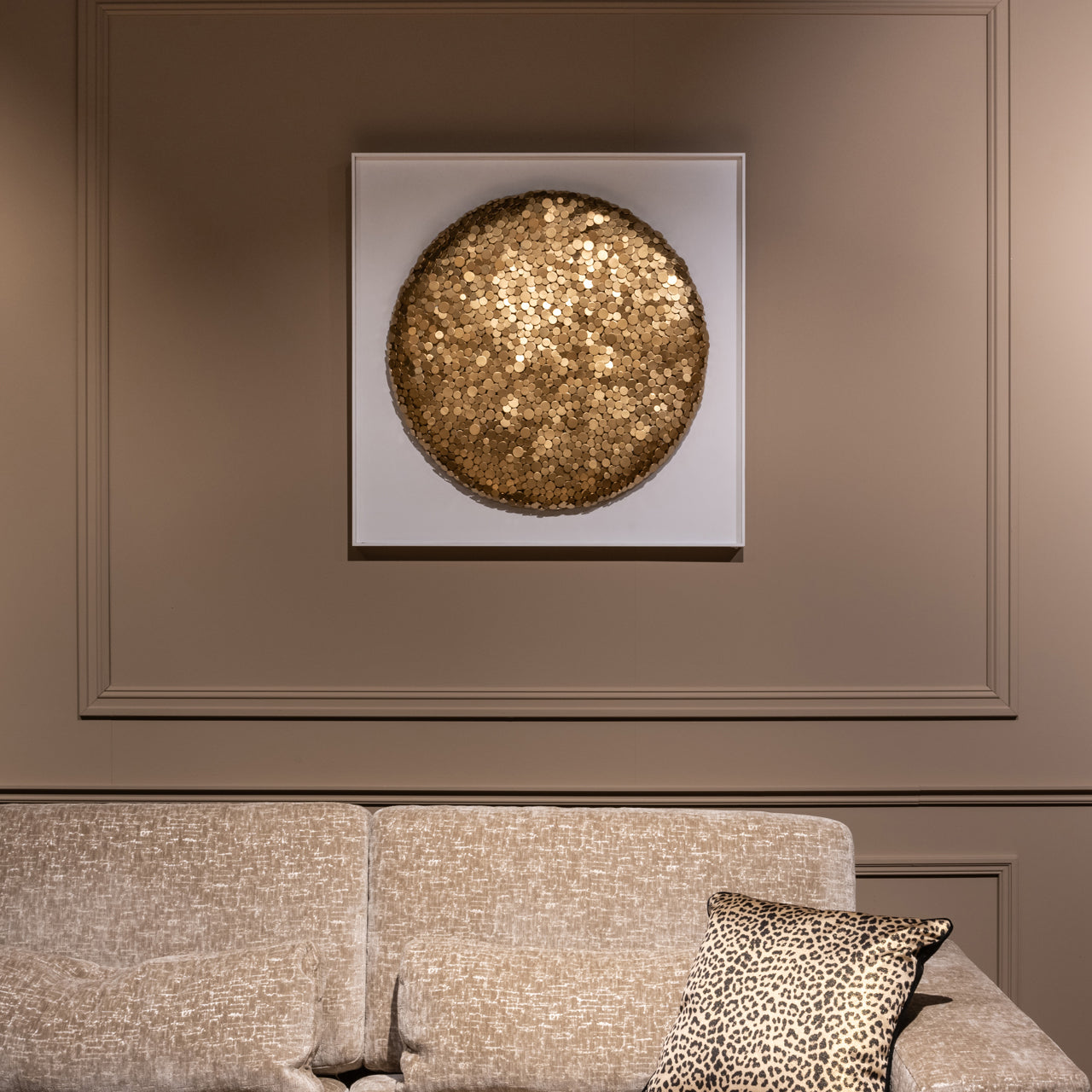 Wandkunst Maya goud