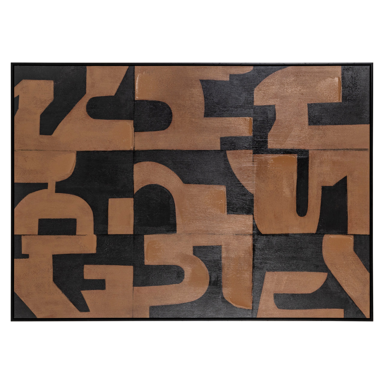 Wandkunst Cascade bruin