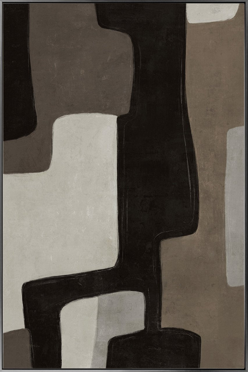 Wanddecoratie Mirage bruin rechts