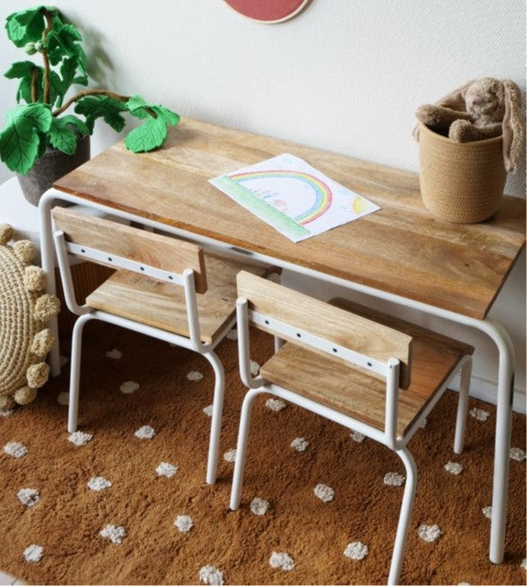 "Original chair wood-metal grey (set of 2)"